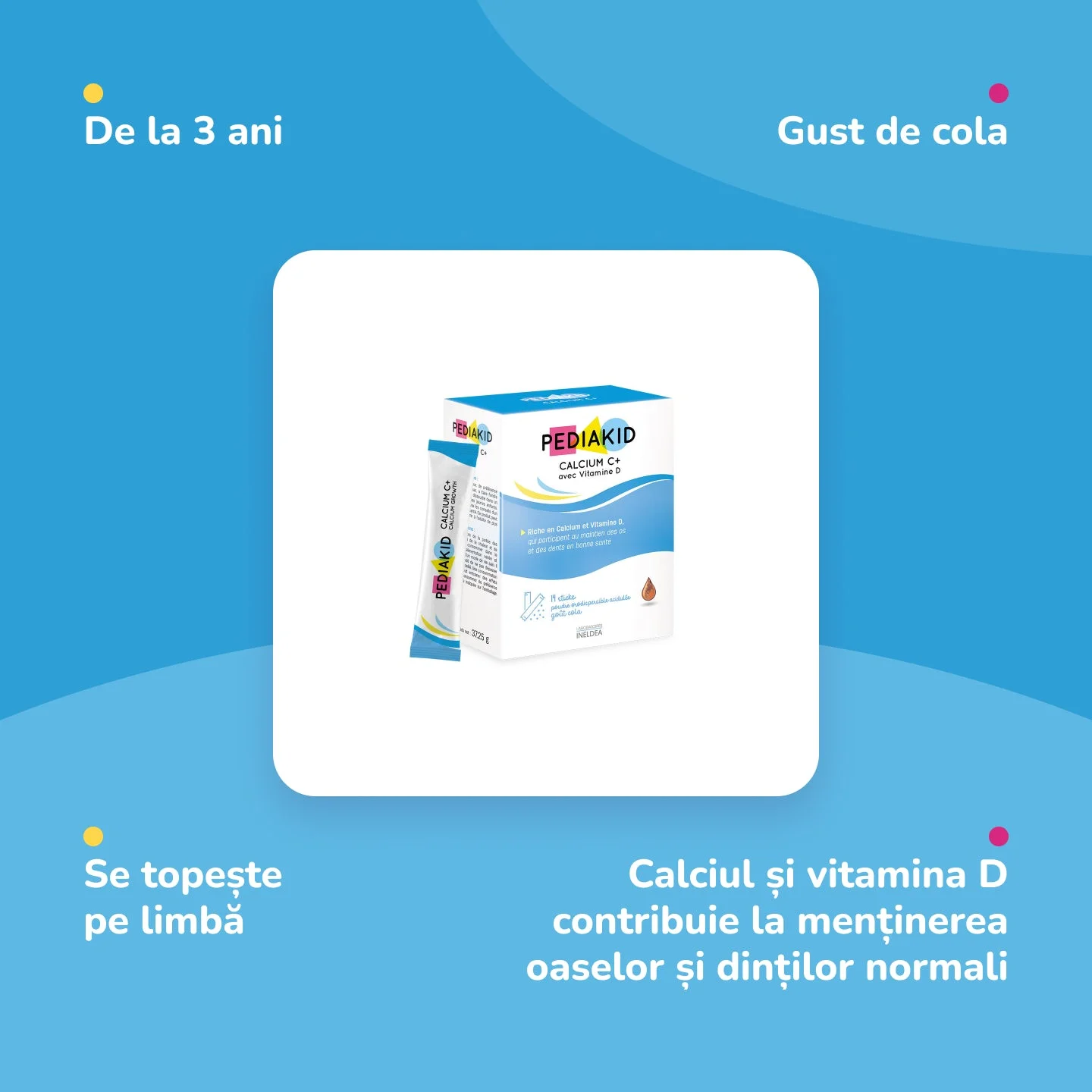 INELDEA PEDIAKID Calcium C+ stick N14