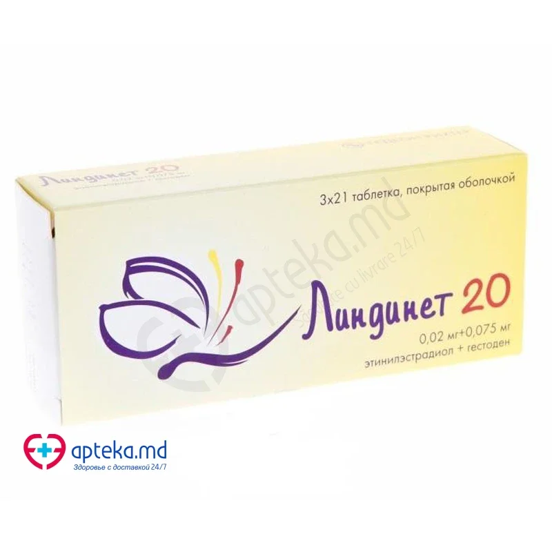 Lindynette 20 draj. 0,02 mg + 0,075 mg N21x3