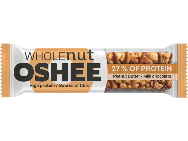 Oshee Batonas sarat Wholenut cu unt de arahide 40g