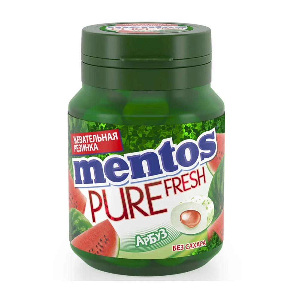 Mentos Gumă de mestecat Pure Fruit Pepene Verde 54g