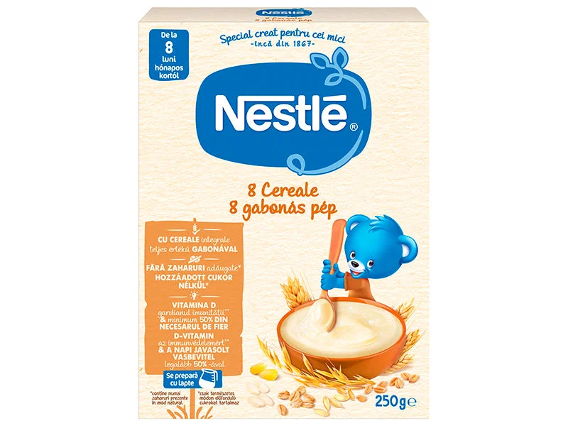 Nestle terci 8 cereale f/lapte 250g