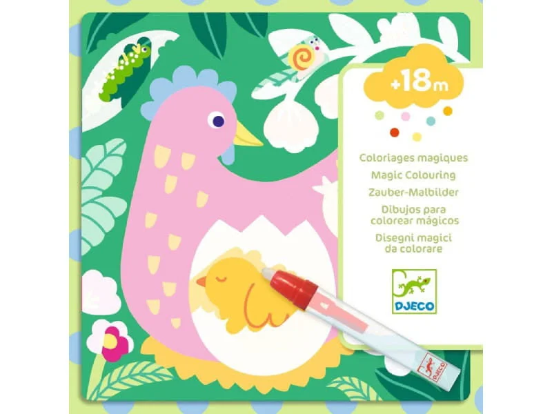 Art toys DJ00953 Magic coloring Peekbool Garden Baby Animals Fsc Mix