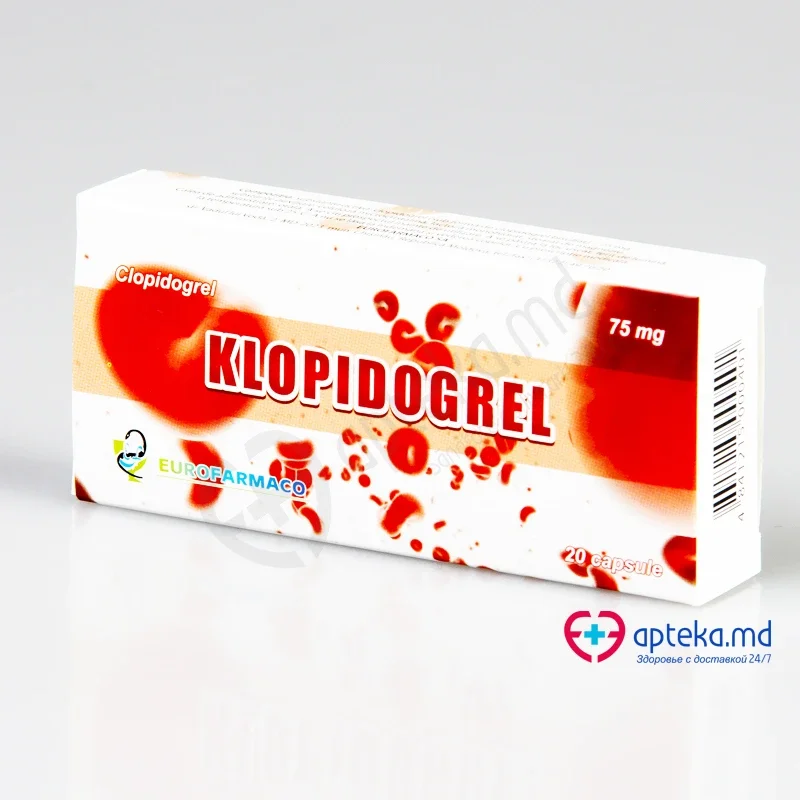 Klopidogrel caps. 75 mg N10x2