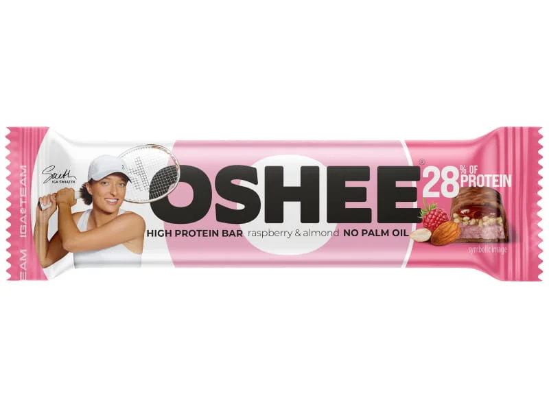 Oshee Baton proteic zmeura si migdale 47g