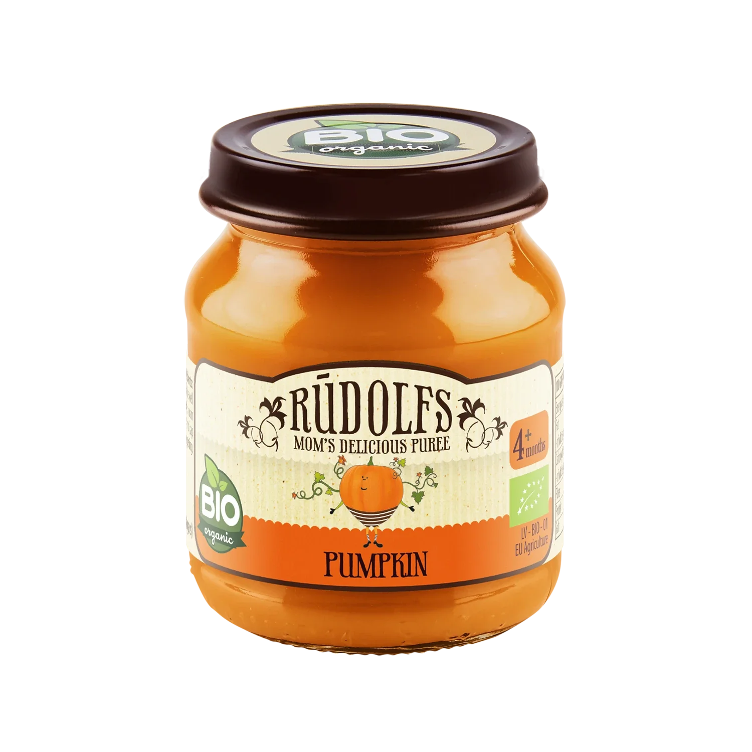 Rudolfs Organic Piure Dovleac 120g (4+)