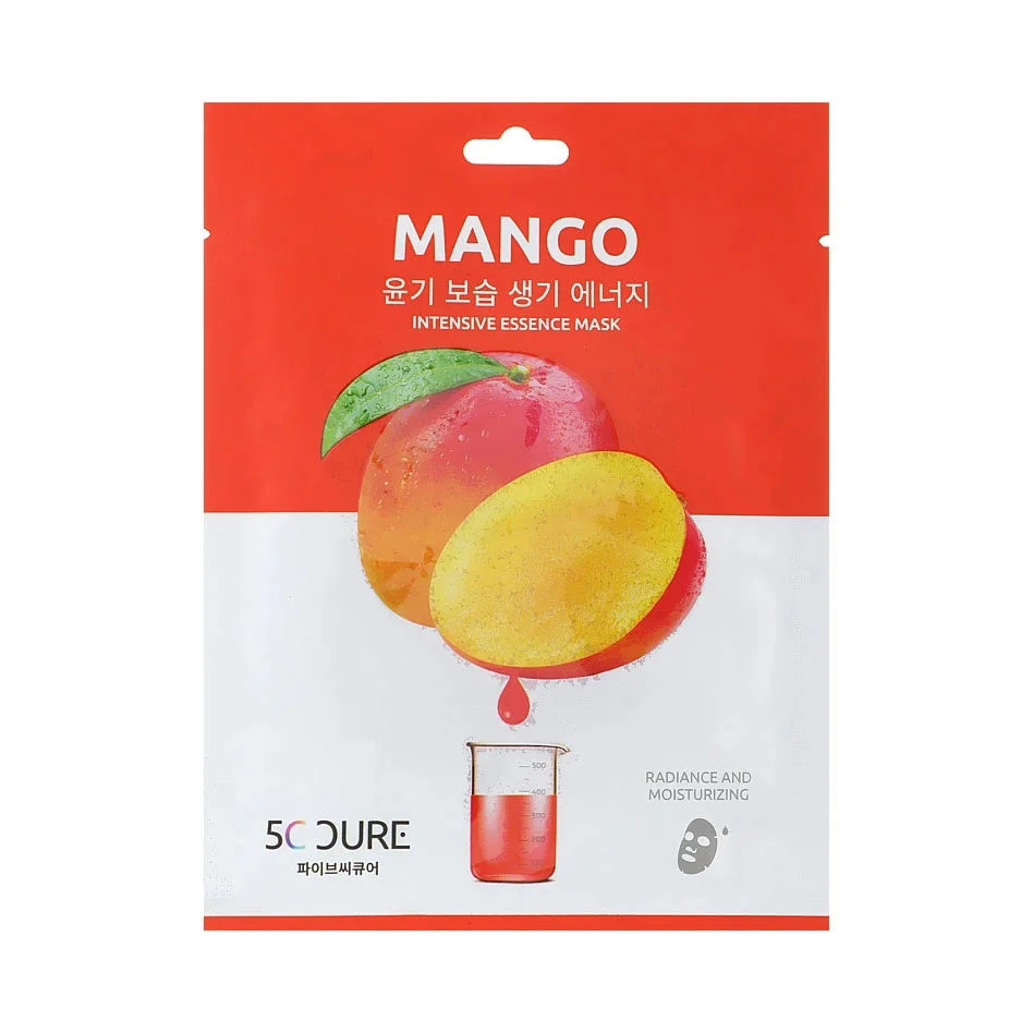 JK 5C CURE Masca pentru față din țesătura cu extract de mango, 25ml