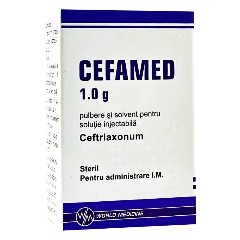 Cefamed pulb.+solv./sol. inj. 1 g N1 + 3,5 ml N1