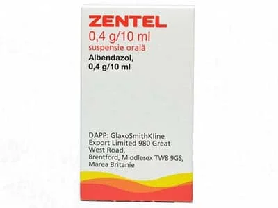Zentel 4% susp.orala 10ml