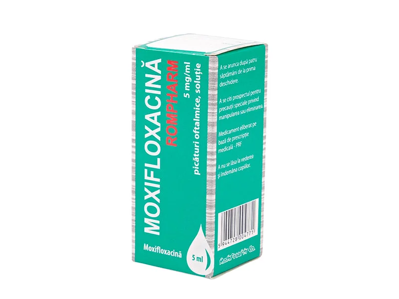 Moxifloxacina Rompharm 5mg/ml 5ml pic.oft.,sol.
