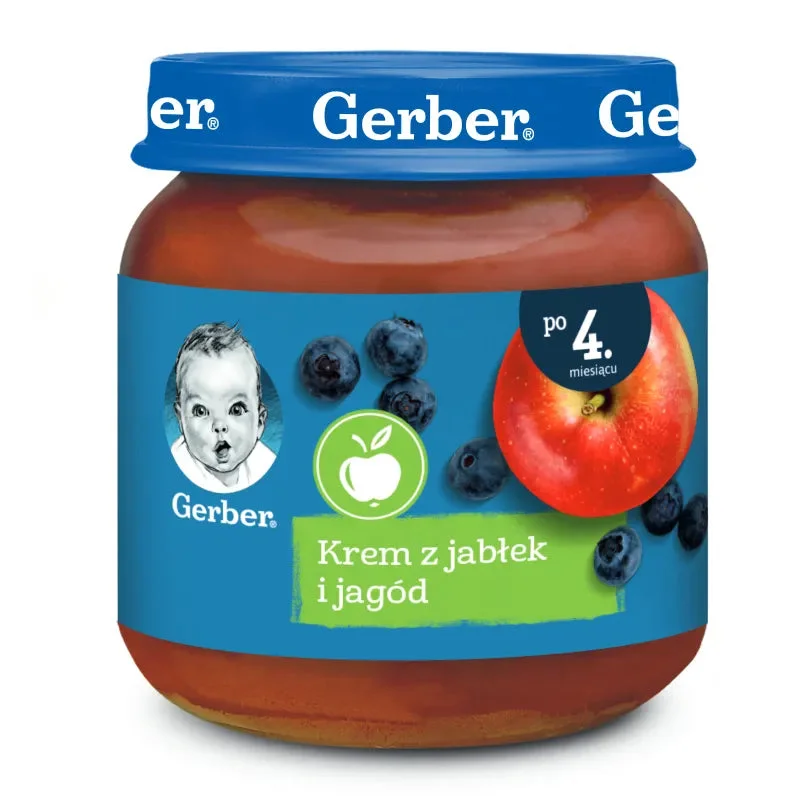 Gerber Piure de mere și afine 125g