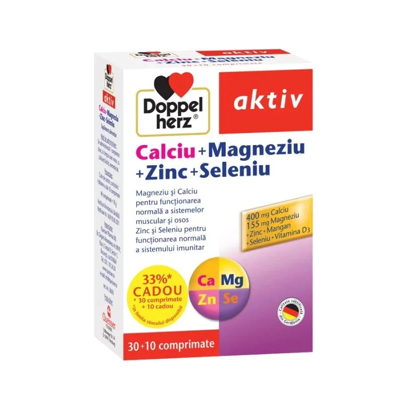 Doppelherz activ Ca+Mg+Zn+Se comp. N30+10