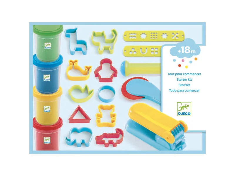 Art toys Plastilina 4 culori+forme si unelte DJ09755