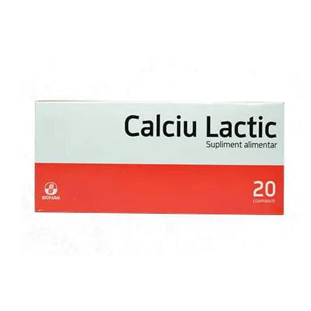 Calciu Lactic 500mg comprimate N20 OTC