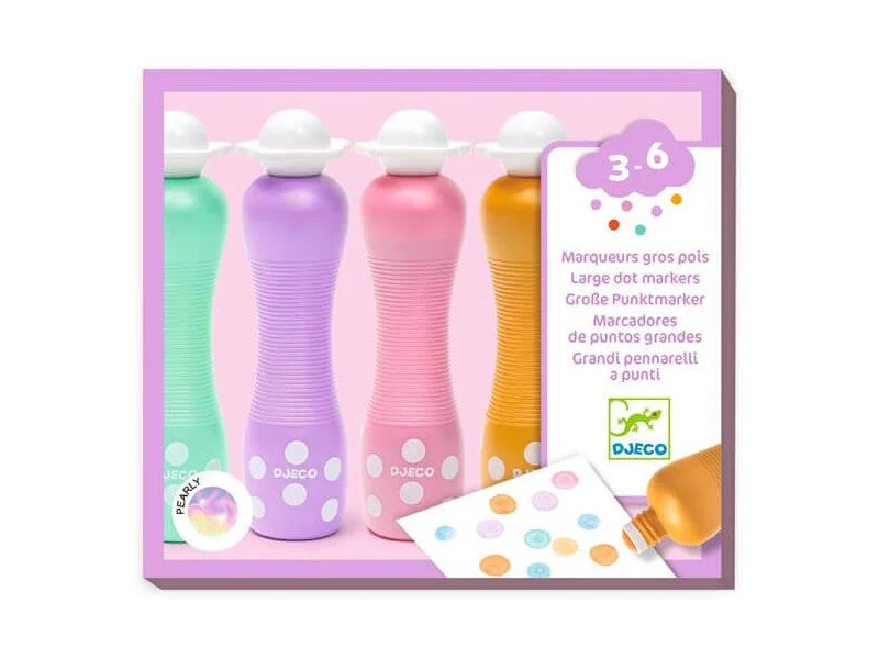 Art toys DJ09058 FEUTRES - Large dot markers - Pearly