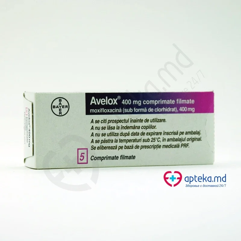 Avelox 400 mg comp. film. 400 mg N5