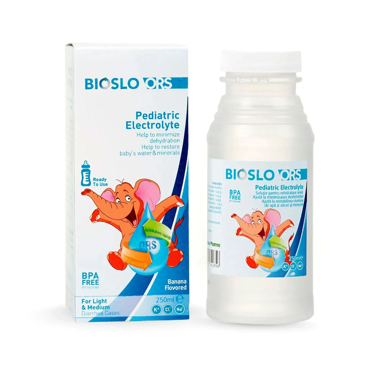 Bioslo ORS Solutie pentru rehidratare 250ml (banana) N1