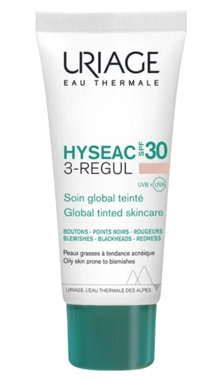 Uriage Hyseac 3-Regul Fond de ten cu SPF 30 pentru tenul gras și problematic, 40ml