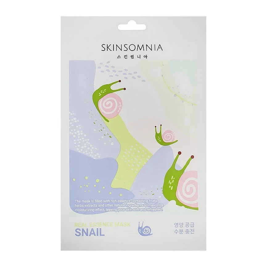 JK SKINSOMNIA Masca pentru față din țesătura cu mucina de melc, 25ml