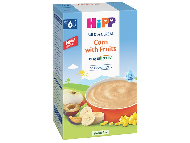 Hipp 2953 Terci cu lapte,porumb și fructe 250g