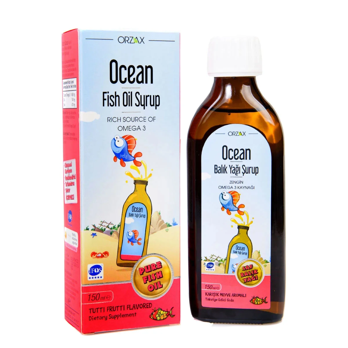 Omega 3 Ocean Tutti-Frutti sirop 150ml