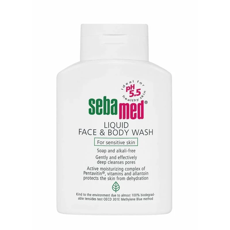 Sebamed Lichid pentru spălarea feței și corpului pentru piele sensibilă 300ml