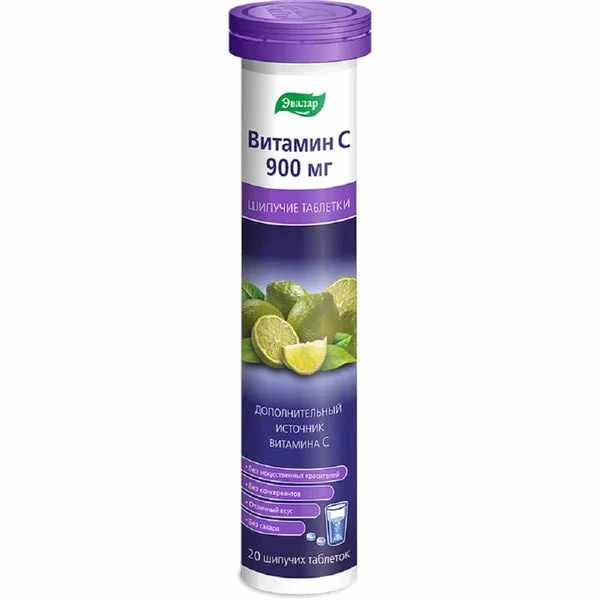 SBA Vitamina C 900mg comp.eferv. N20 (Evalar)