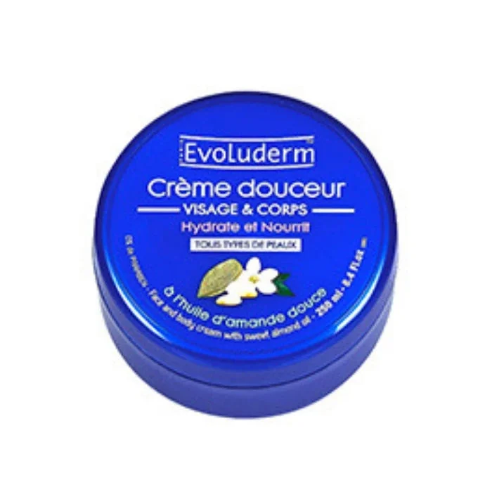 Evoluderm Crema de față și corp cu migdale, 250 ml