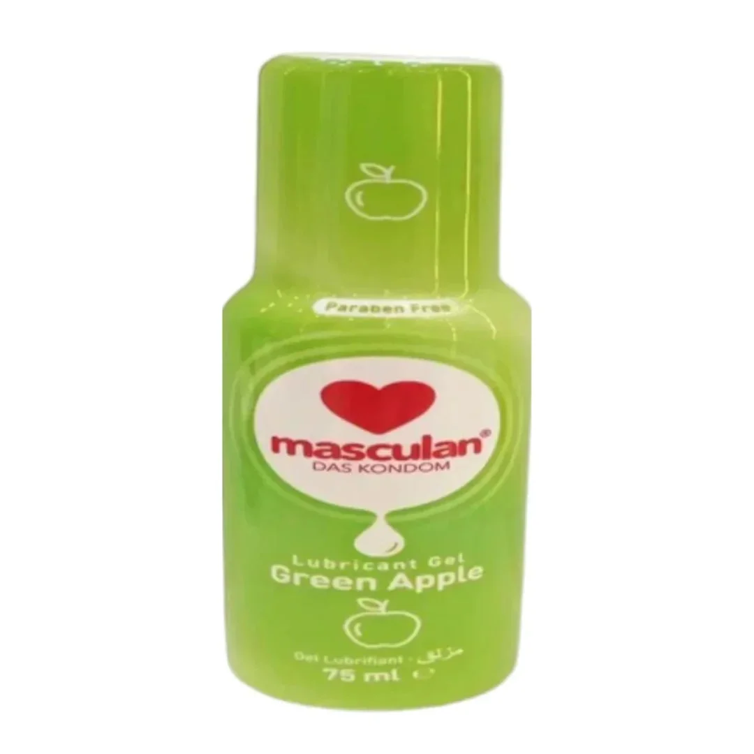 Gel lubrifiant Masculan Green Apple 75ml (cu dozator) (20%)