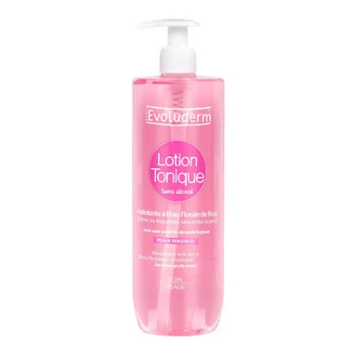 Evoluderm Loțiune tonică pentru față, extract de trandafir 500ml (3069)