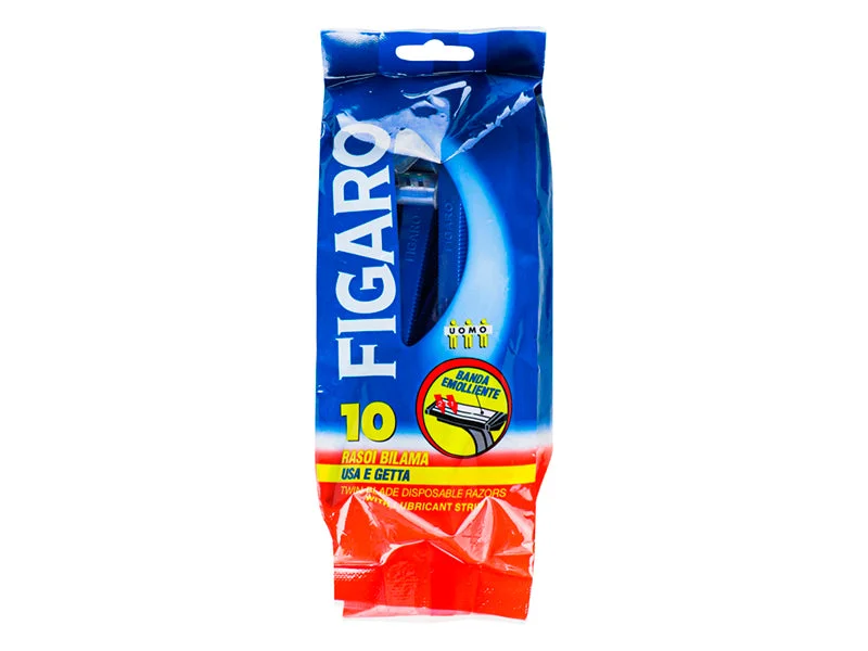 Figaro Aparat p/u ras de unica folosinta cu 2 lame 10 buc