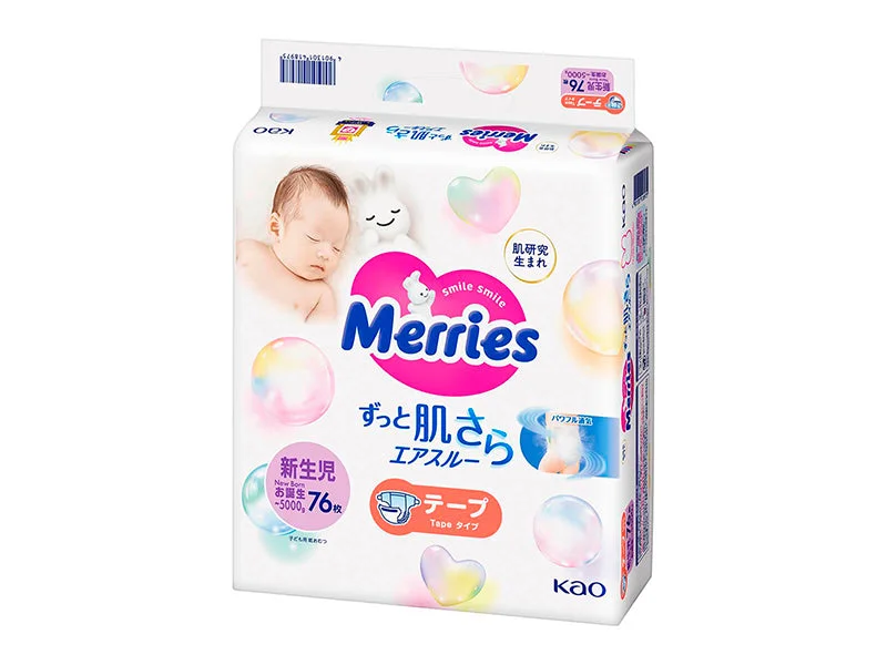 MERRIES Newborn №76 -5 kg scutece