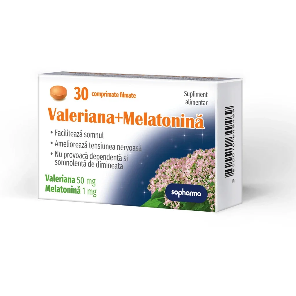 Valeriana+Melatonina 50mg+1mg comp.film. N30