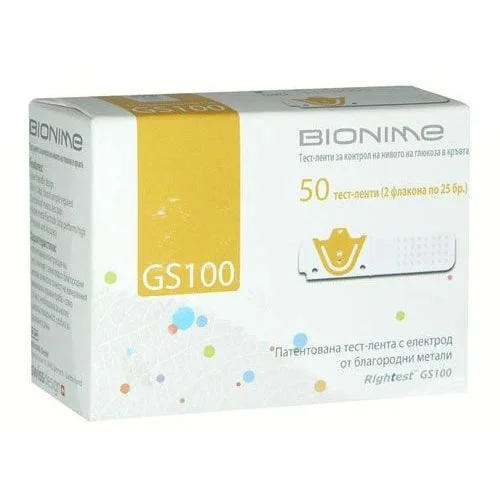 Test pentru glucometru GS100 Bionime N50