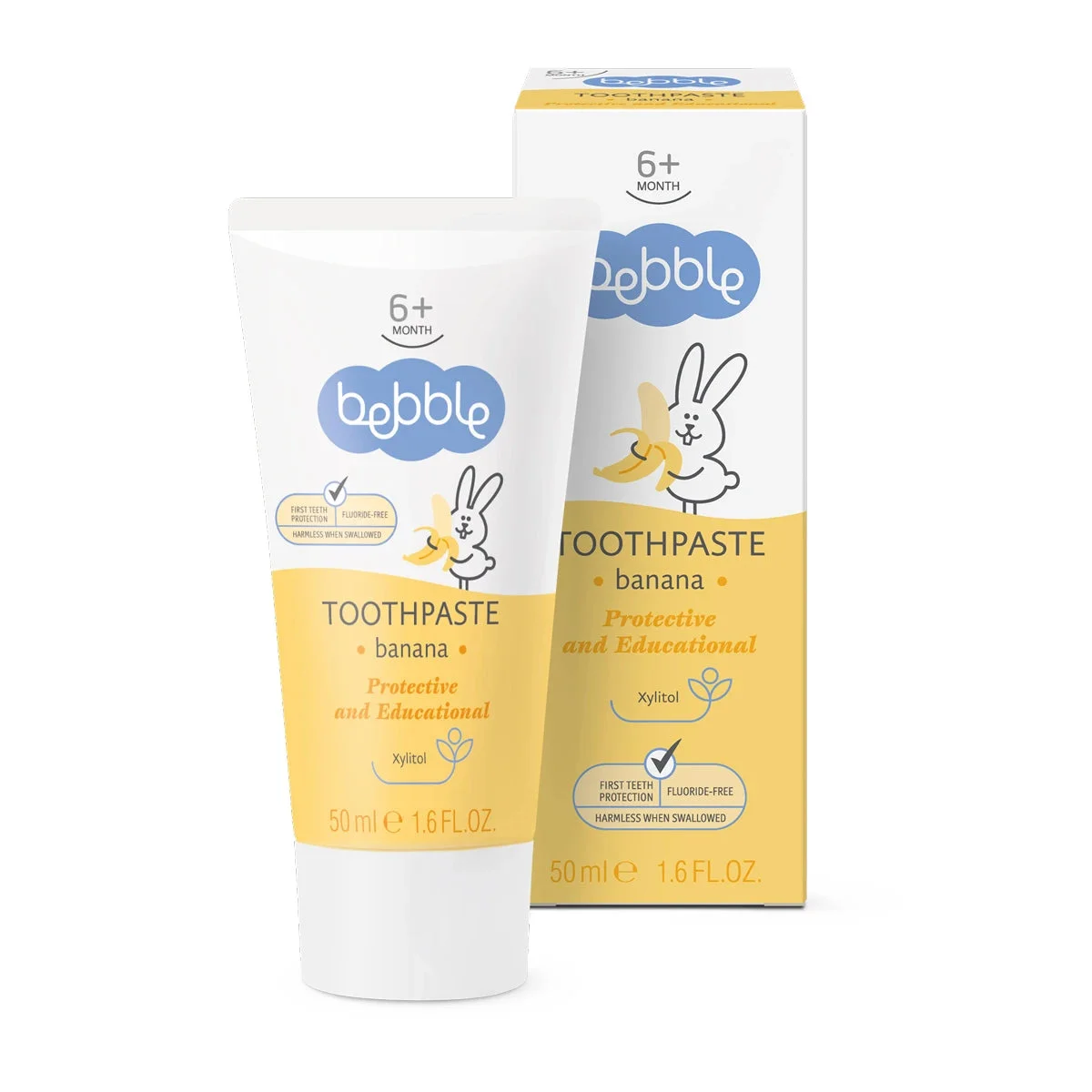 Bebble Pastă de dinți Banana, 6+, 50 ml
