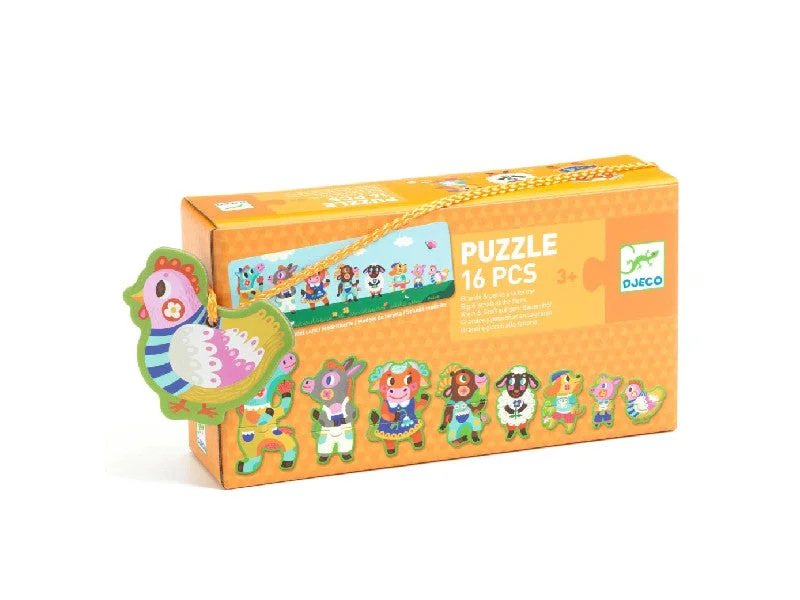 Art toys PUZZLE DUO- Puzzle Duo - Mari si Mici la Ferma DJ08266