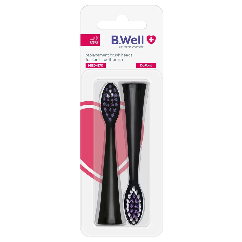 B.Well Perie rezervă neagră, 2buc (MED-870)