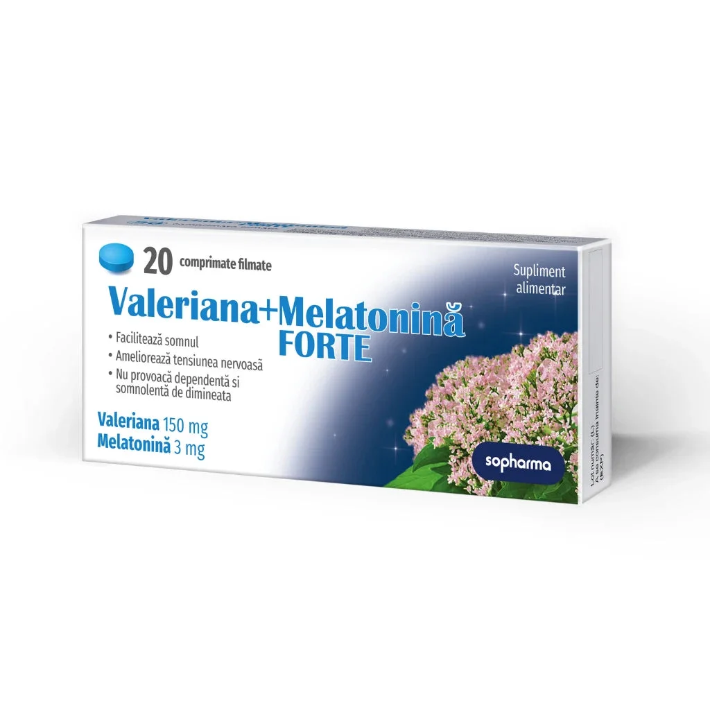 Valeriana+Melatonina Forte 150mg/3mg comp.film. N10x2
