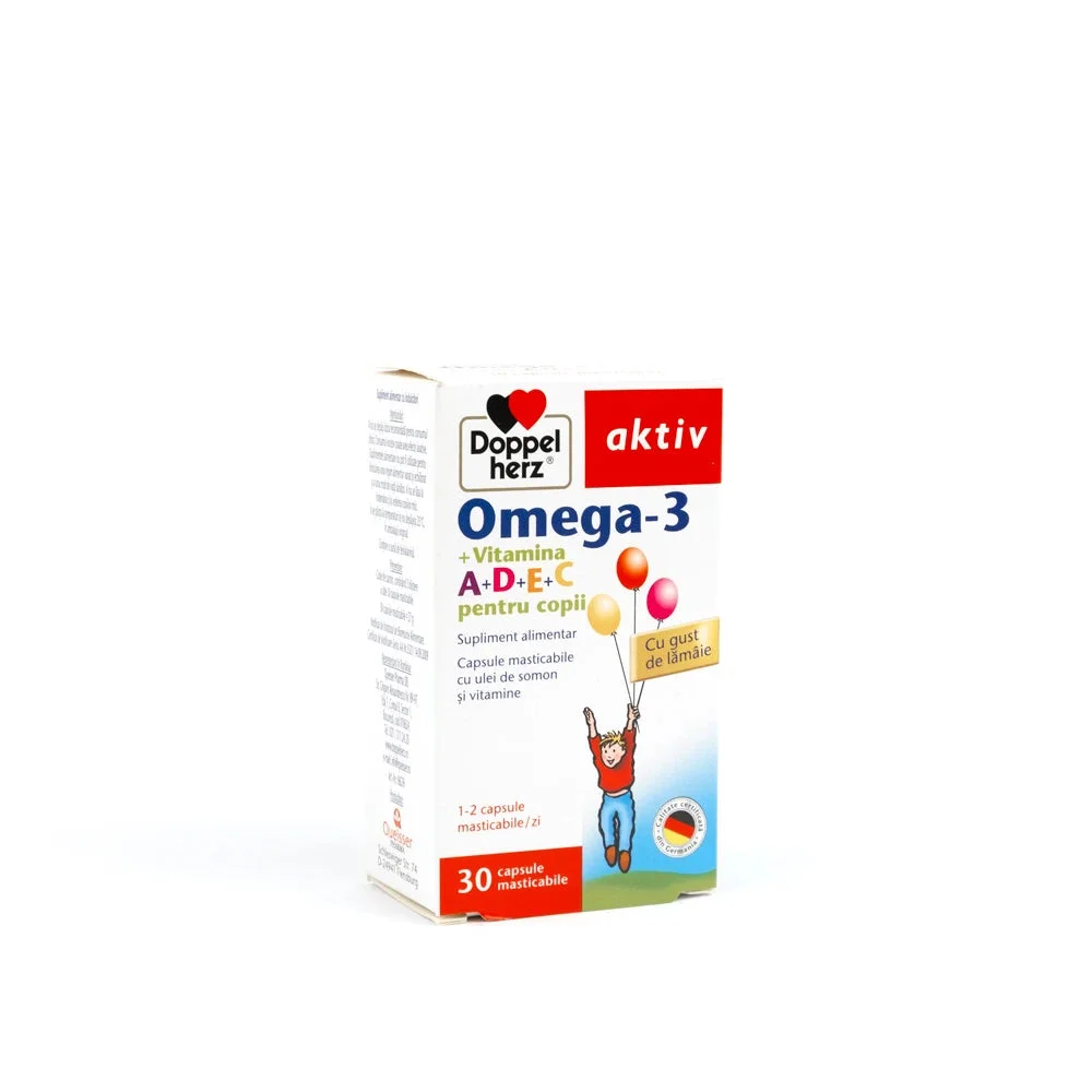 Doppelherz Kids Omega3+Vit A+D+E+C 325mg caps. N30