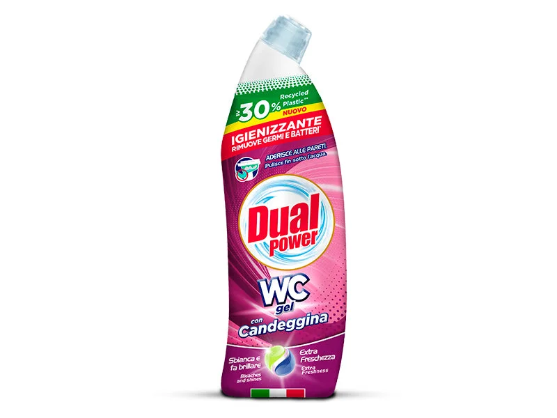 Dual Power Gel p/u WC antibacterian cu clor activ 700ml (DS9149)