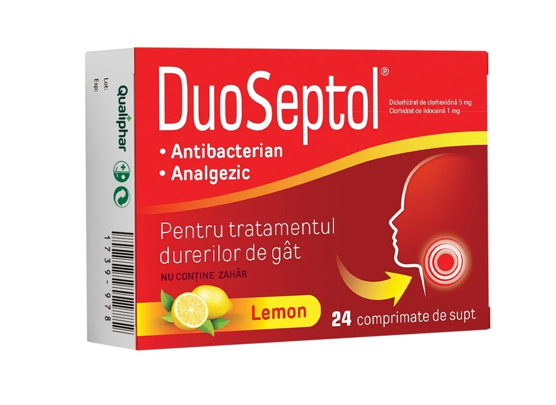 DuoSeptol Lemon comp. de supt 5 mg/1 mg N12x2