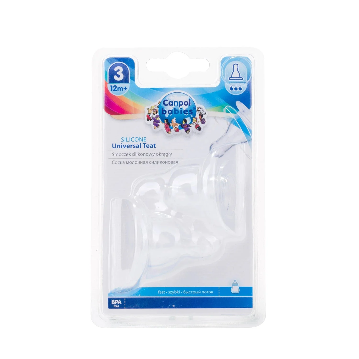 Canpol Baby 18/117 Tetina silicon rapid 12+ 2buc