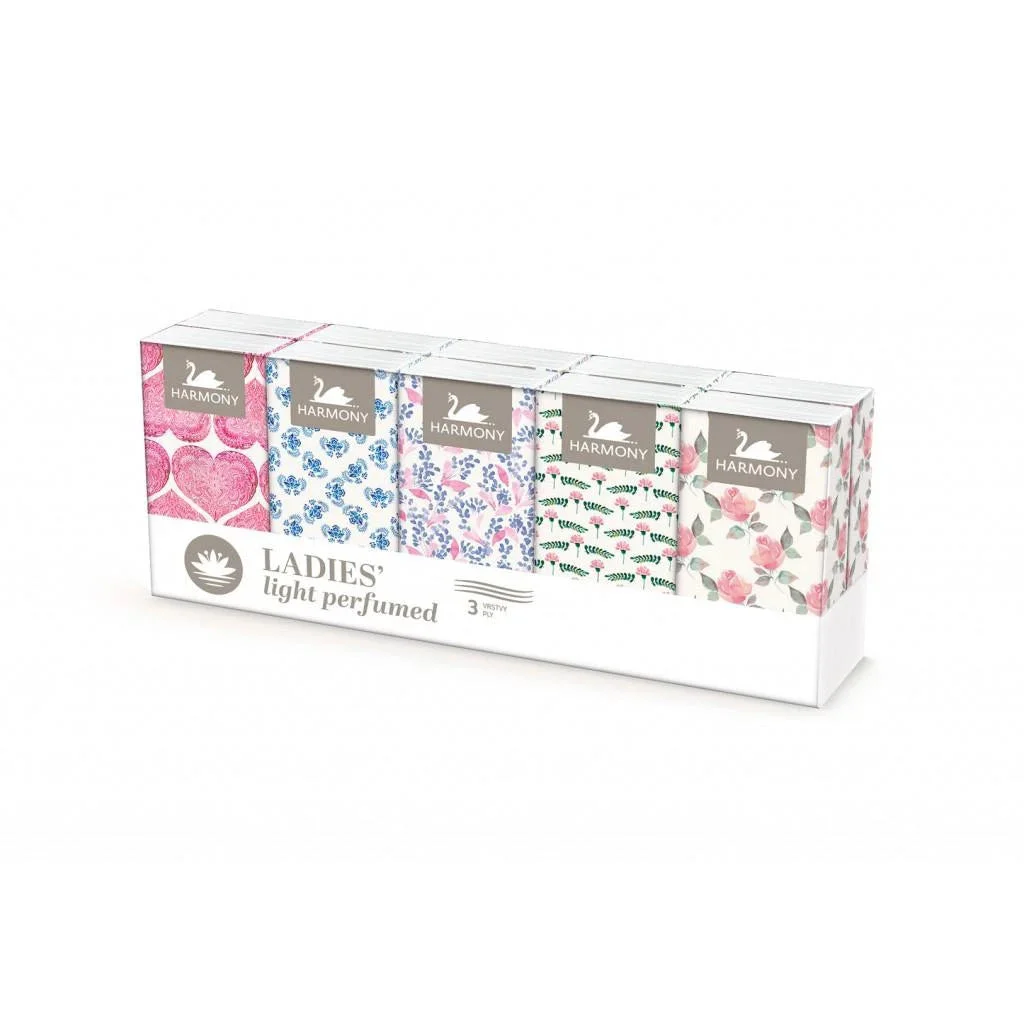 Harmony Servetele de buzunar parfumate 3pliuri 10 N1, Ladies