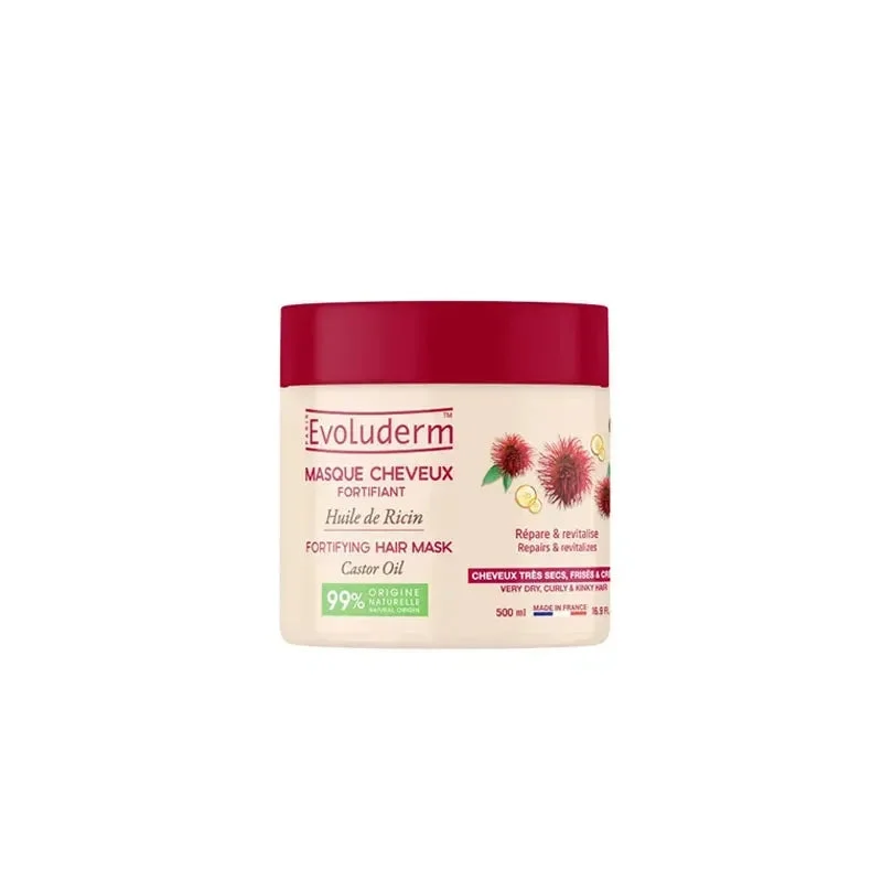 Evoluderm Mască fortifiantă pentru păr cu Ulei de Ricin 500ml