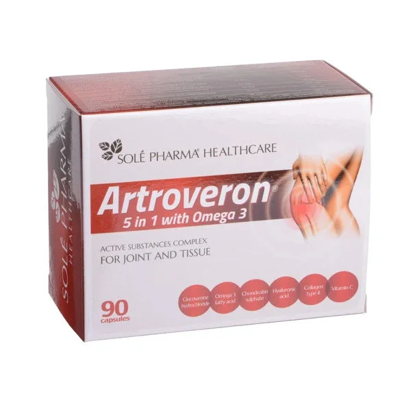 Artroveron 5 in 1 Omega 3 plus caps. N90
