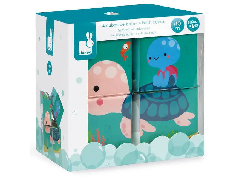 Art toys J04713 Puzzle din 4 cuburi pentru baie