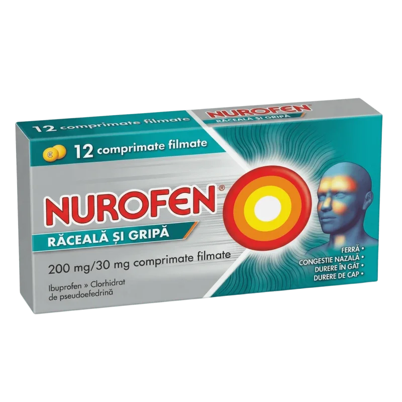 Nurofen Raceala si Gripa comp. film. 200 mg + 30 mg N12